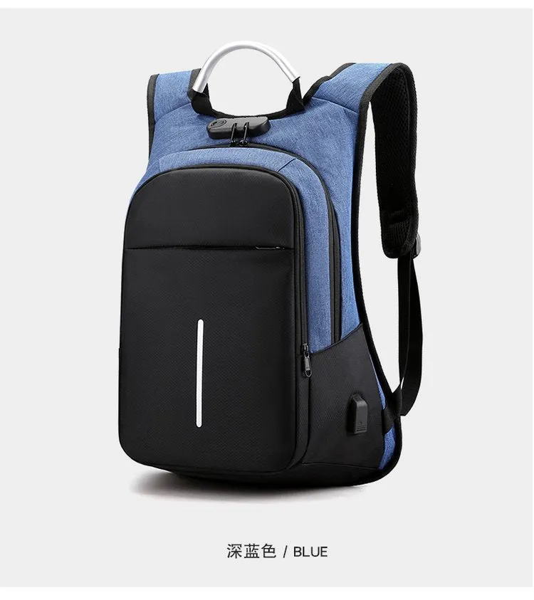 15.6-inch laptop bag password lock backpack