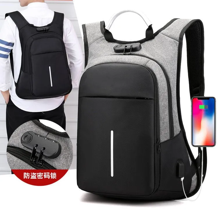 15.6-inch laptop bag password lock backpack