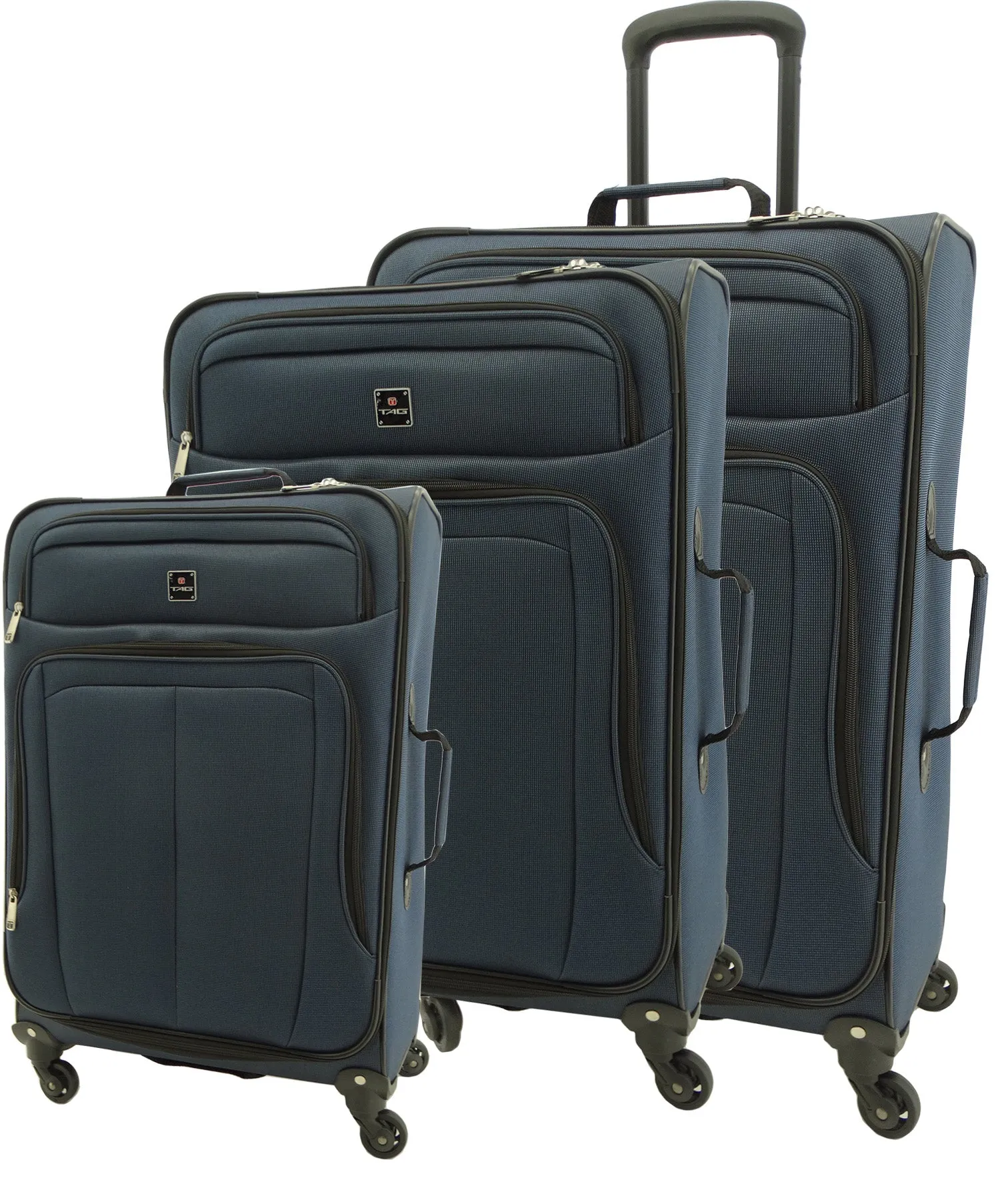 1738NV2, Tag, Small Spinner Suitcase 20" - Navy