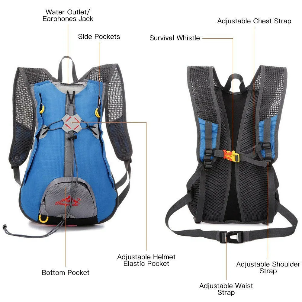 20L Bicycle Backpack Waterproof Mountaineering Backpack Outdoor Breathable Shoulder Bag for Men Women