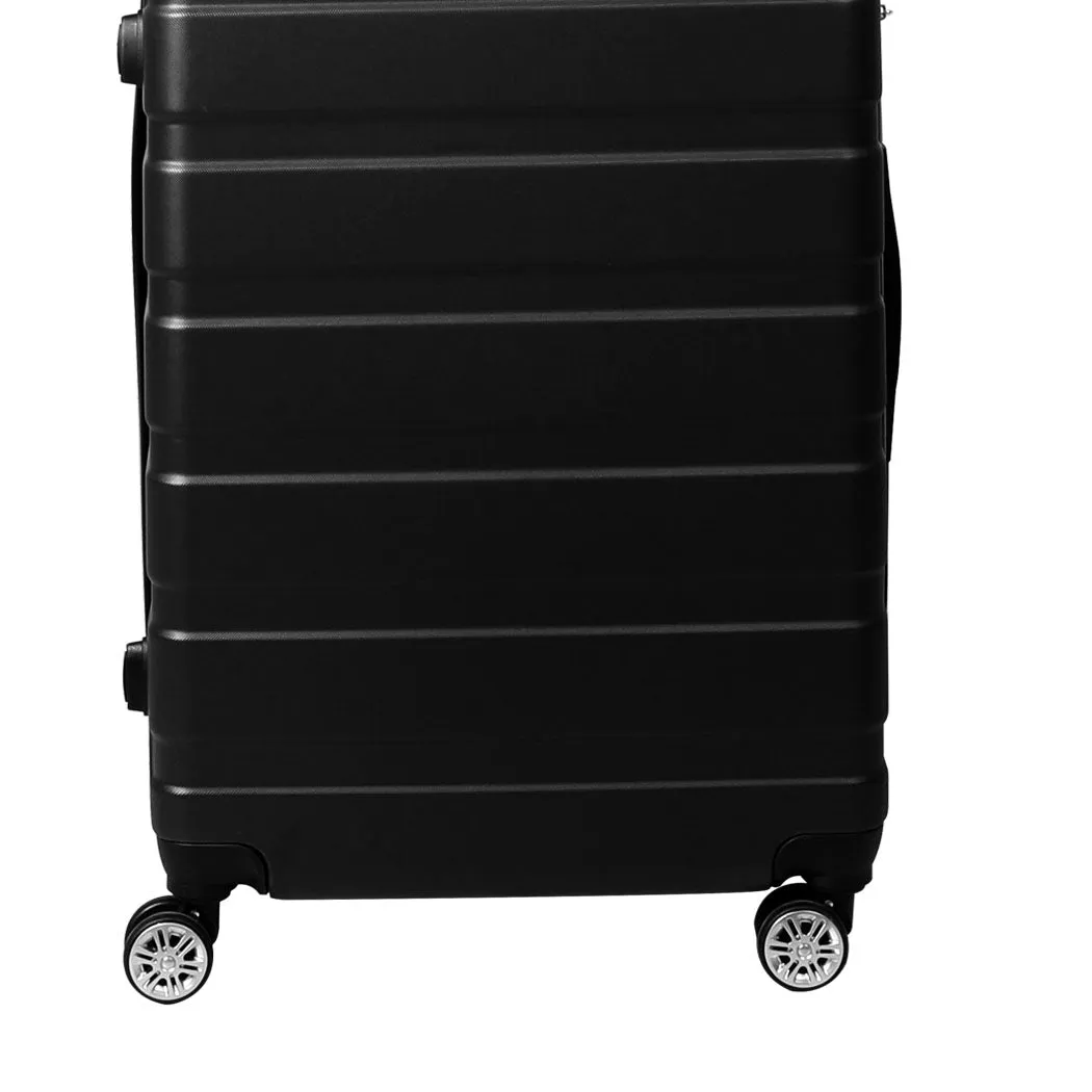 24" Luggage Case Suitcase - Black