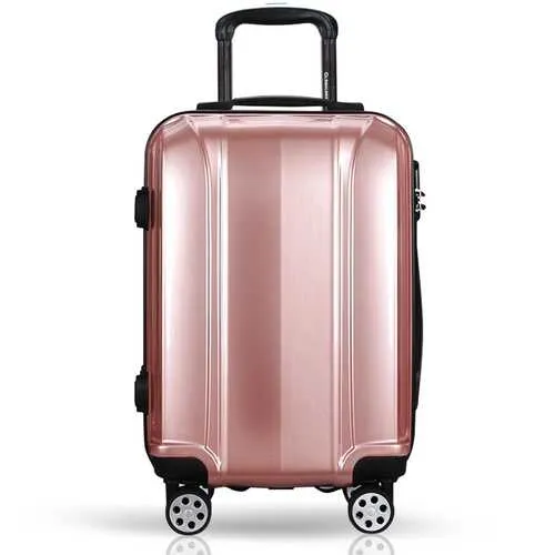 3 Pcs 20" 24" 28" GLOBALWAY ABS PC Luggage Travel Set-Pink