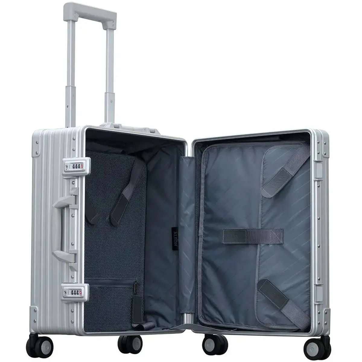 Aleon 21" Aluminum Carry On w/Shirt & Pant Packer