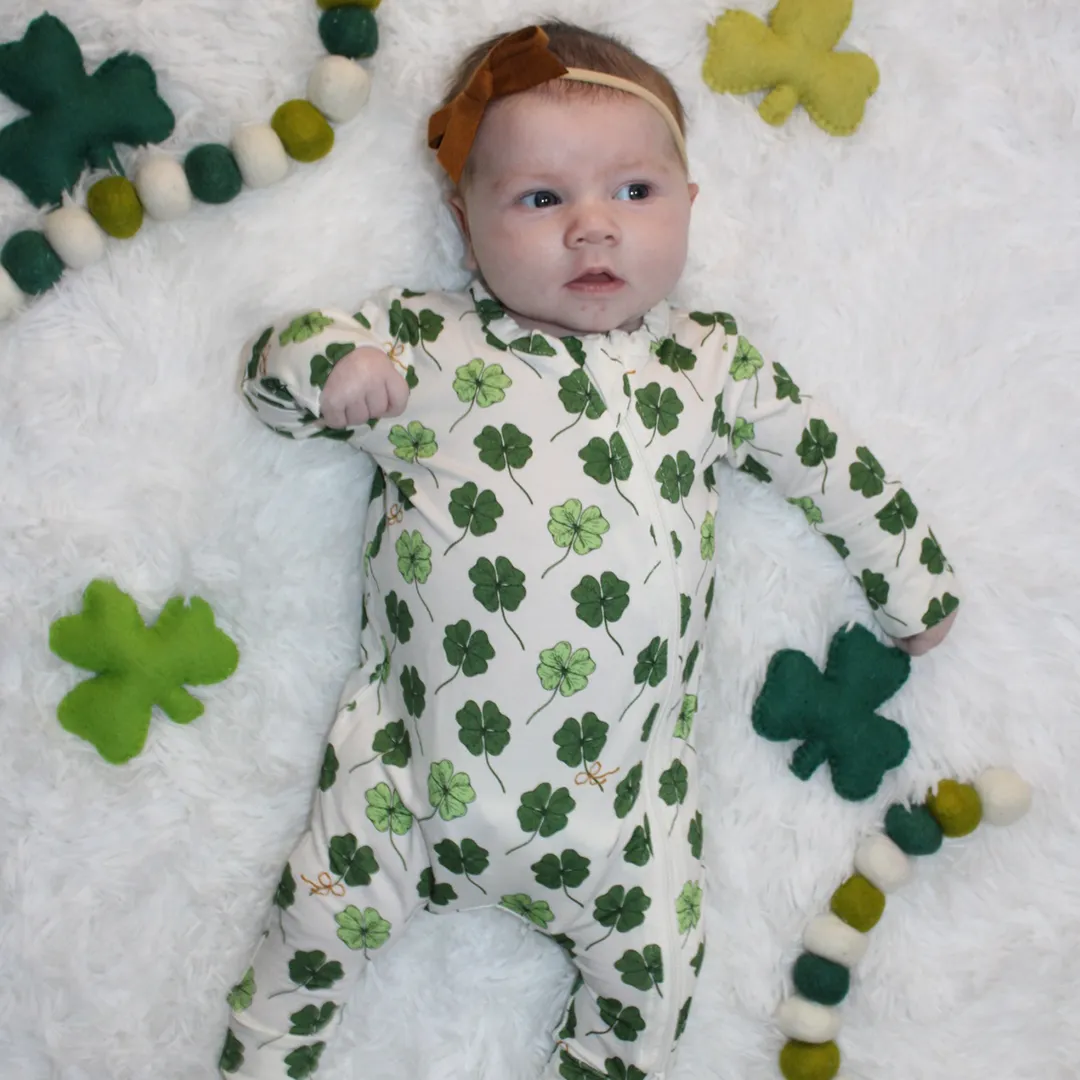 Baby Bamboo Romper - Shamrock Sweetness