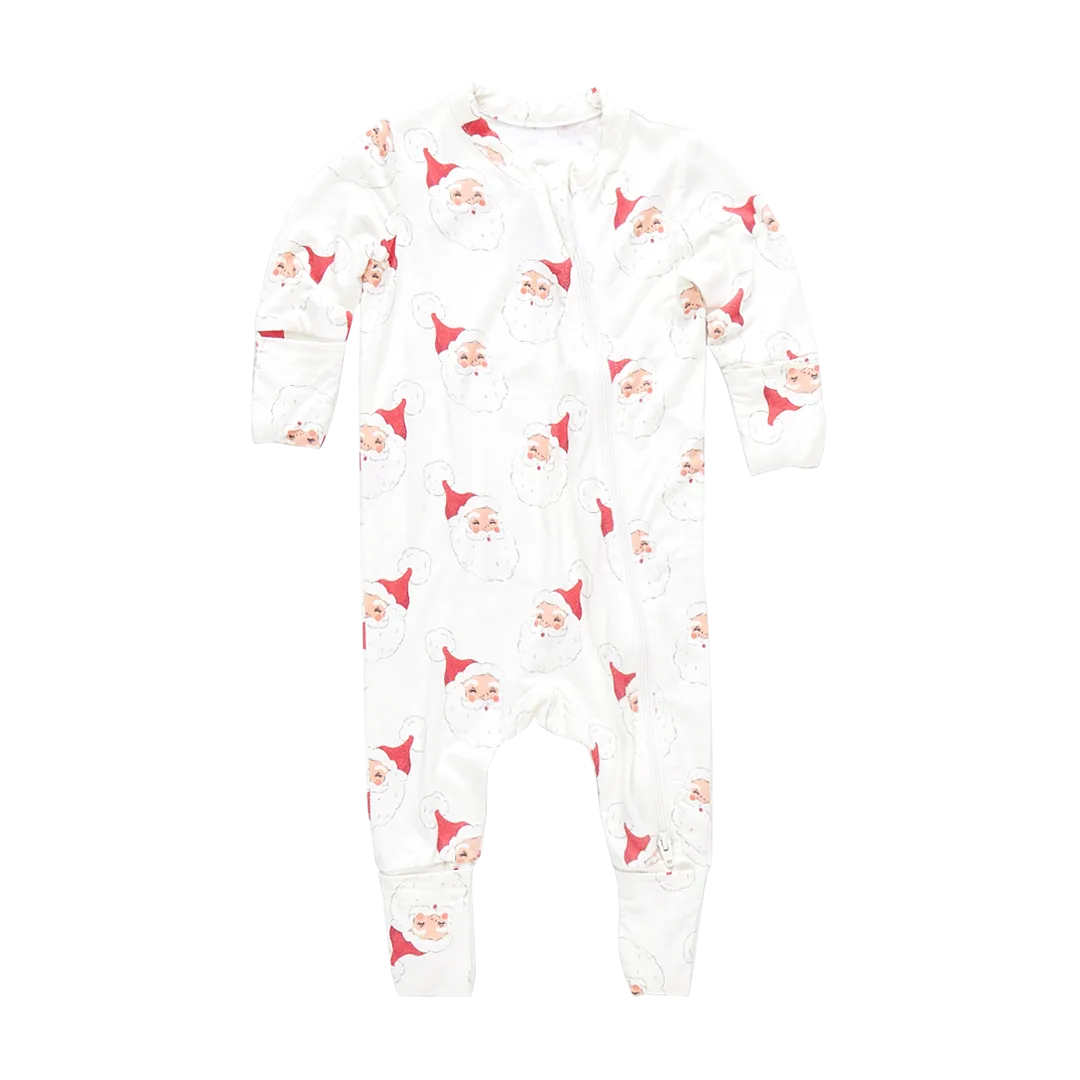 Baby Bamboo Romper - Small Santas