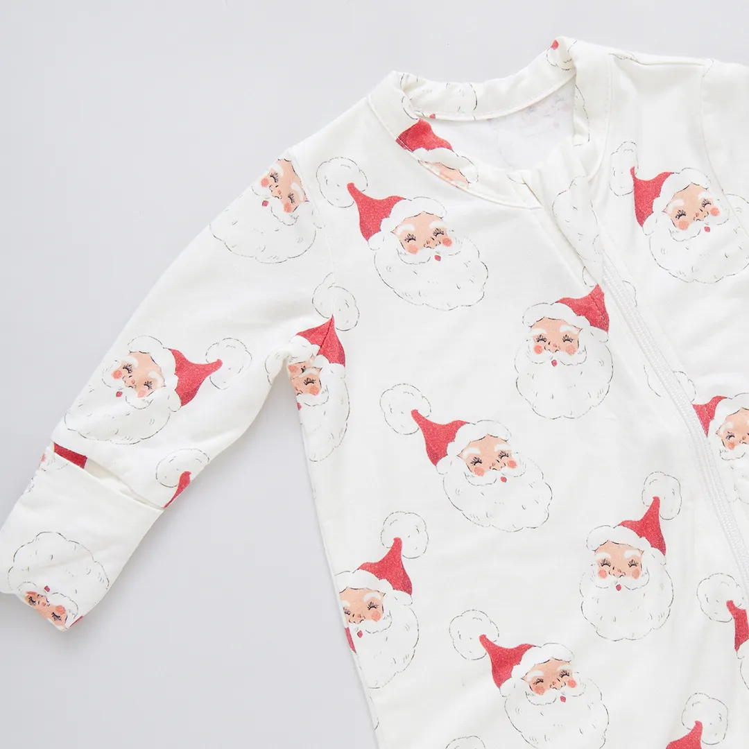 Baby Bamboo Romper - Small Santas