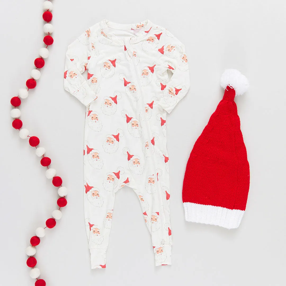 Baby Bamboo Romper - Small Santas