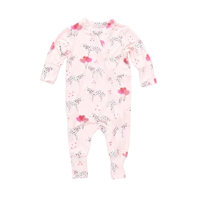 Baby Bamboo Romper - Valentines Dalmatians