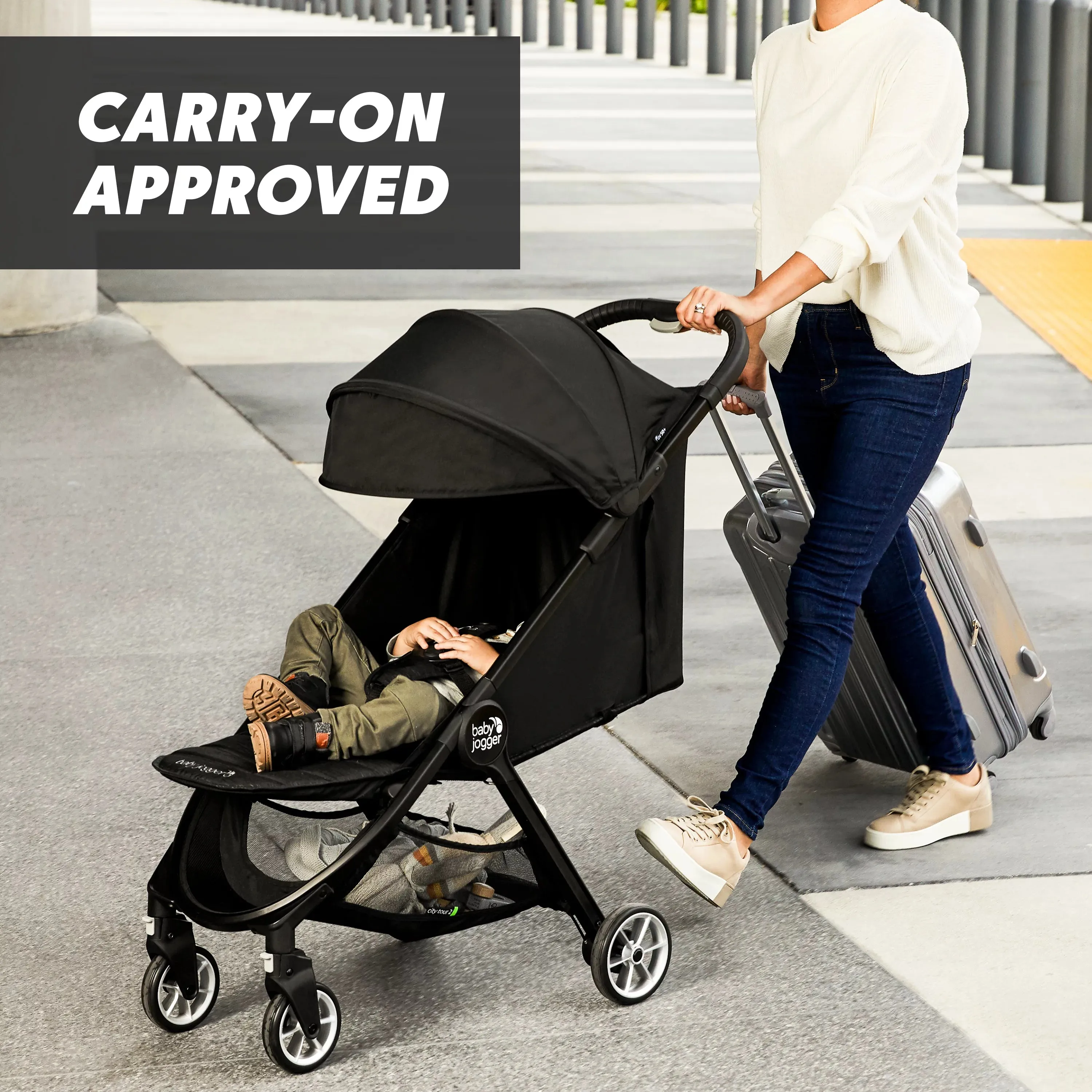 Baby Jogger City Tour 2 Ultra-Compact Travel Stroller, Jet