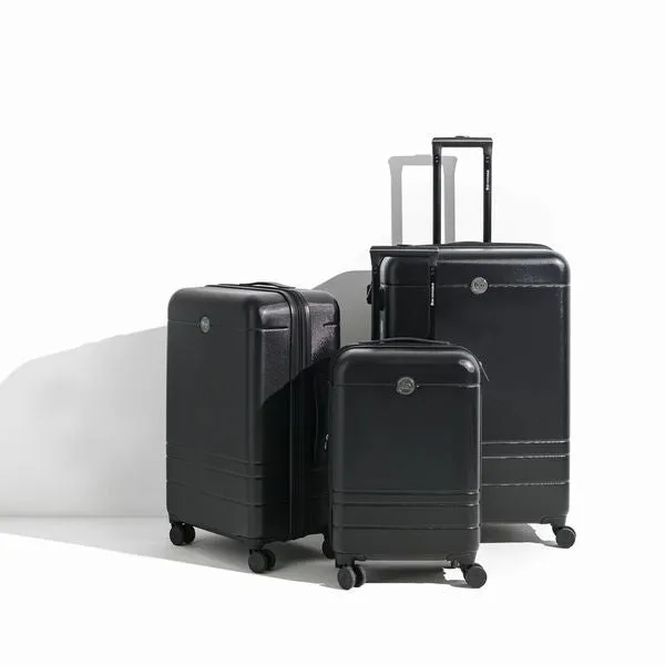 Bon Voyage Aero Collection 3 Piece Luggage Set - Black