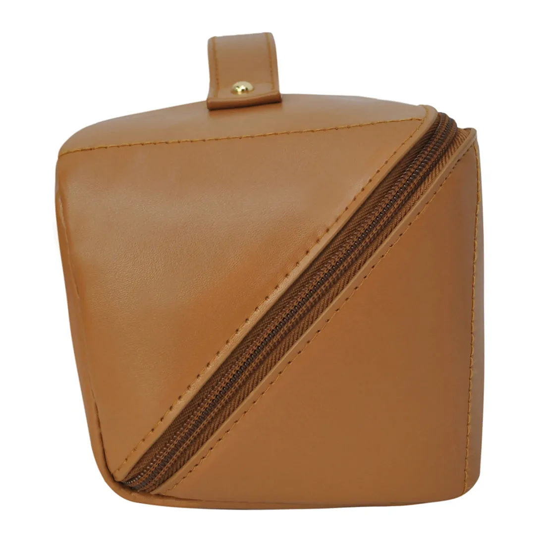 Brown NGIL Large Faux Leather Travel Toiletry