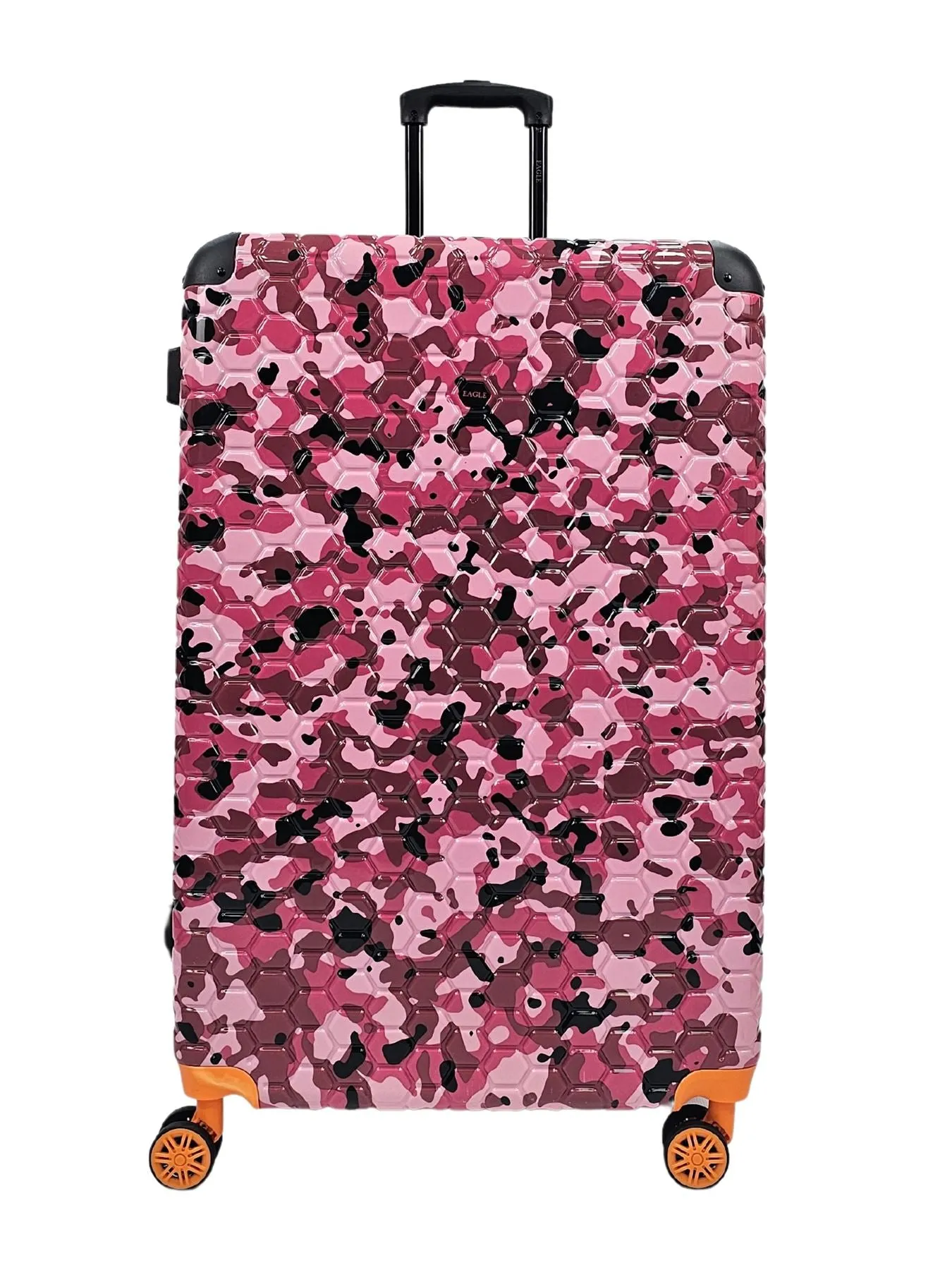 Camo Print Hard Case Shell Suitcase Carry On Cabin Check In Combination Lock