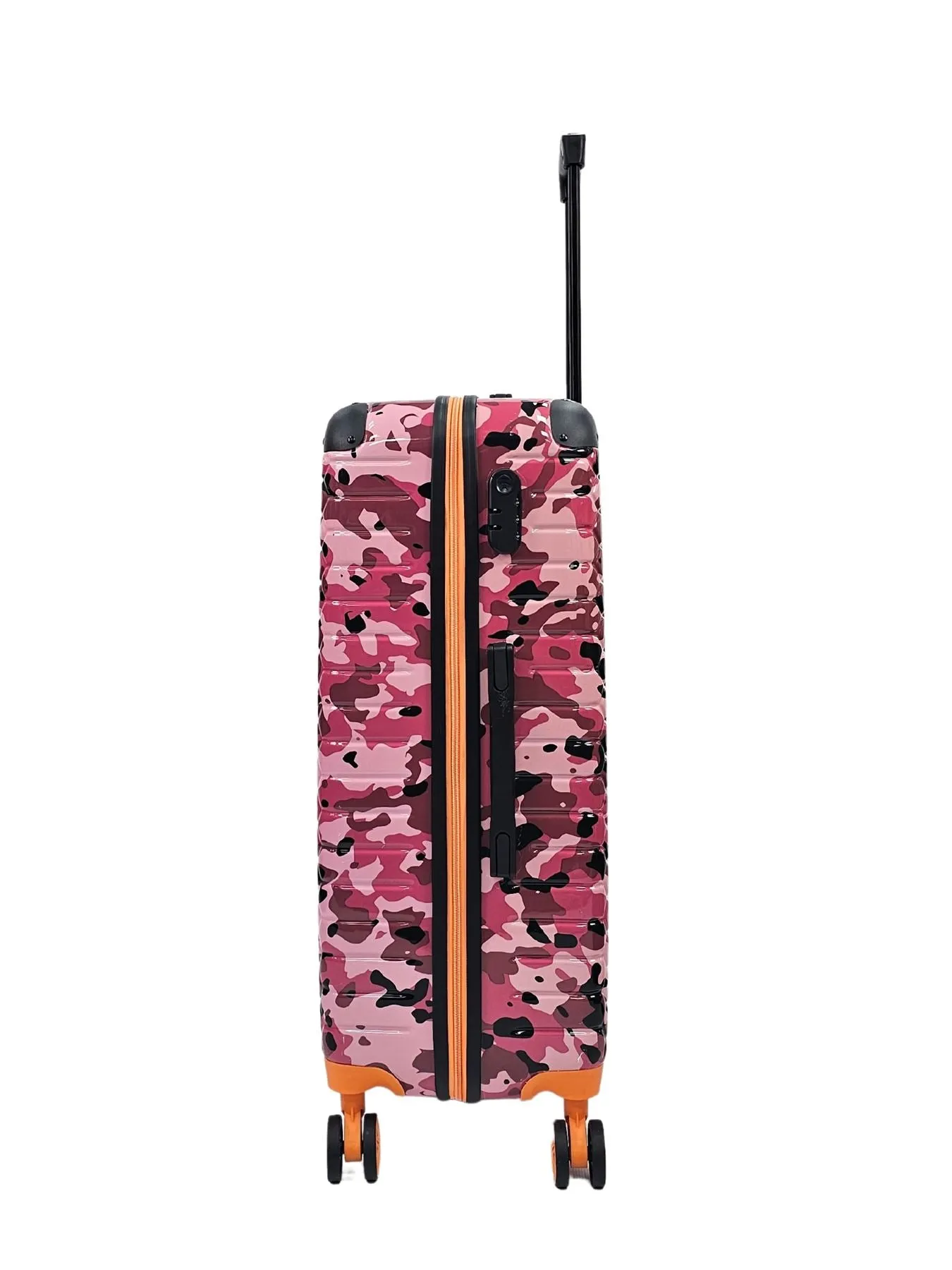 Camo Print Hard Case Shell Suitcase Carry On Cabin Check In Combination Lock