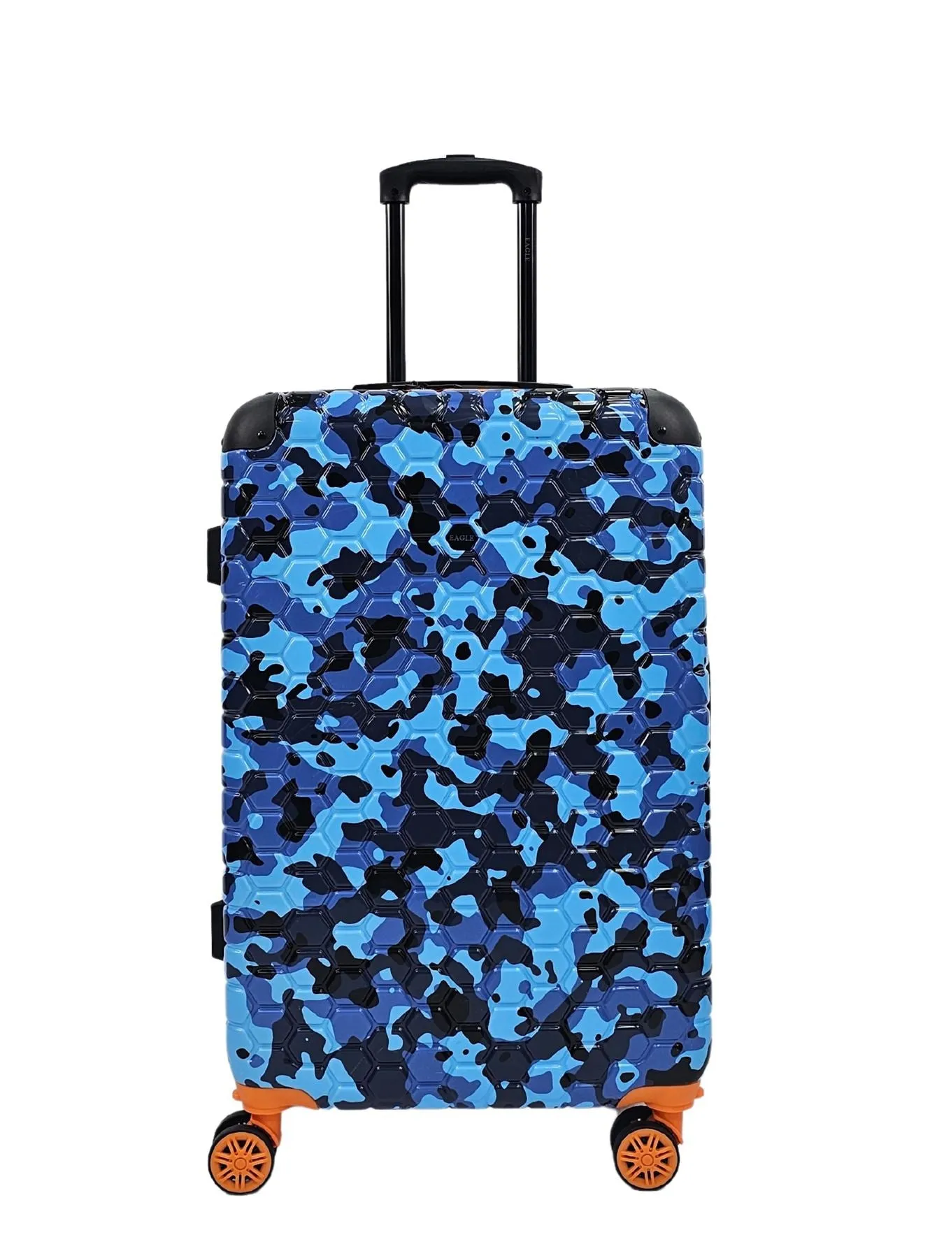 Camo Print Hard Case Shell Suitcase Carry On Cabin Check In Combination Lock