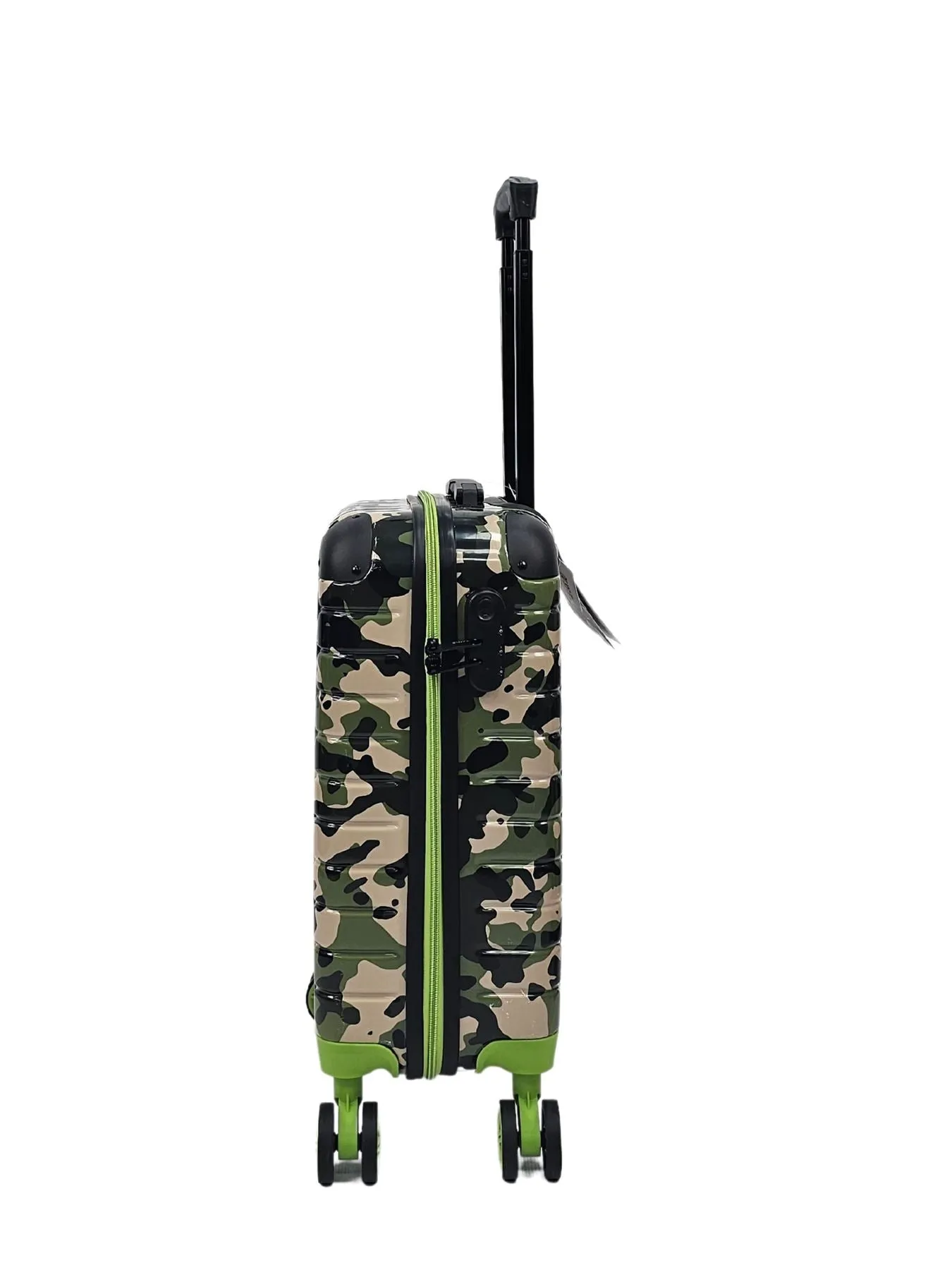 Camo Print Hard Case Shell Suitcase Carry On Cabin Check In Combination Lock