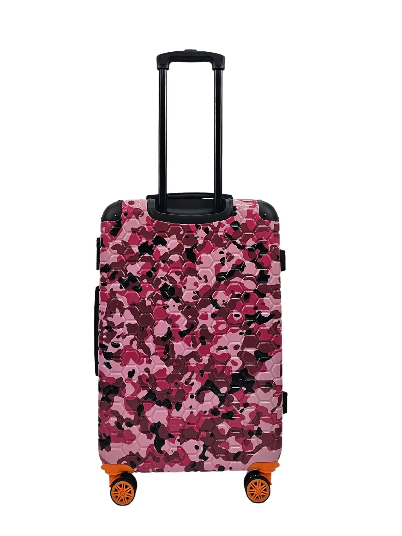 Camo Print Hard Case Shell Suitcase Carry On Cabin Check In Combination Lock