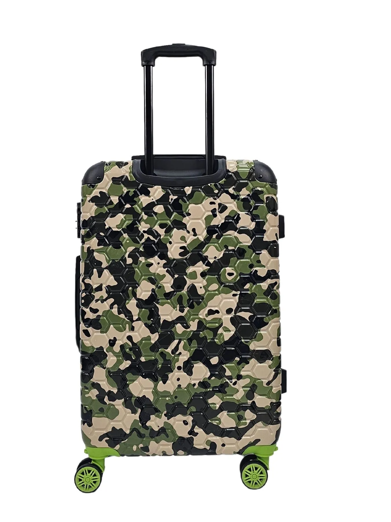 Camo Print Hard Case Shell Suitcase Carry On Cabin Check In Combination Lock