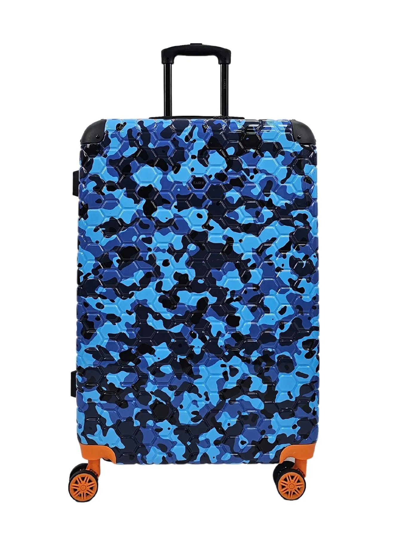 Camo Print Hard Case Shell Suitcase Carry On Cabin Check In Combination Lock