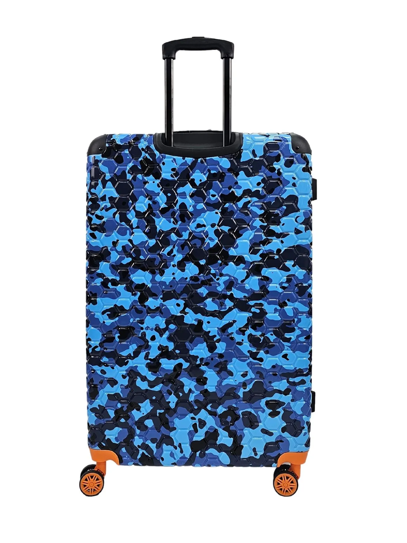 Camo Print Hard Case Shell Suitcase Carry On Cabin Check In Combination Lock