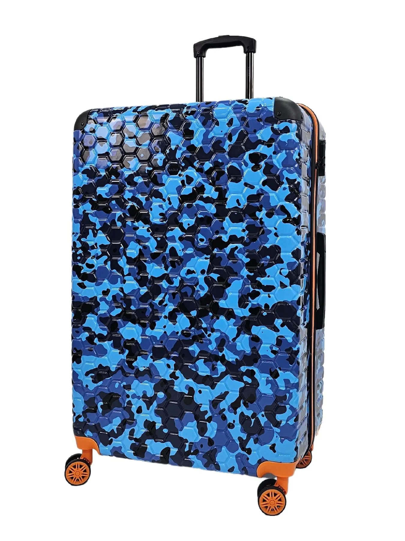 Camo Print Hard Case Shell Suitcase Carry On Cabin Check In Combination Lock