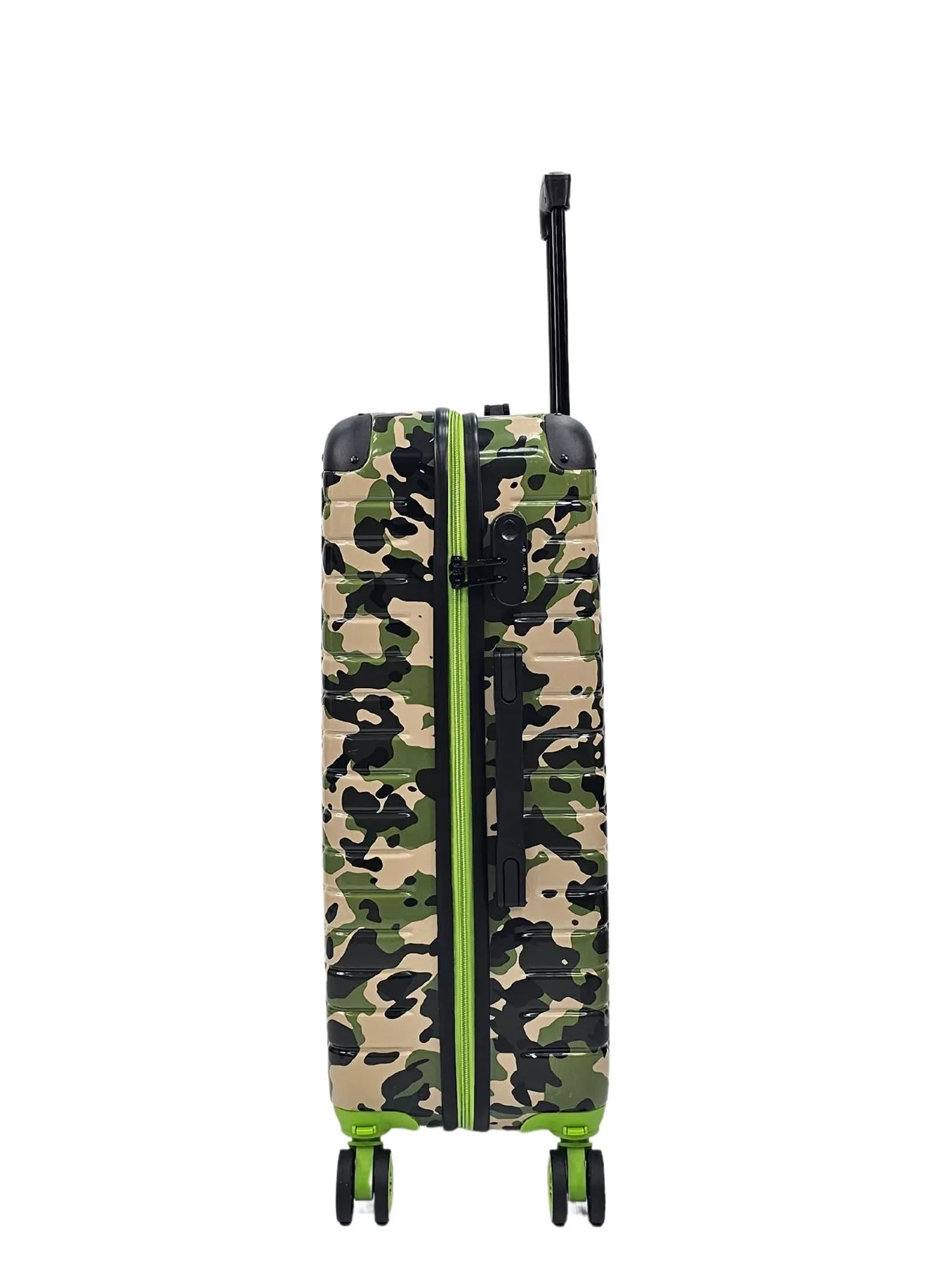 Camo Print Hard Case Shell Suitcase Carry On Cabin Check In Combination Lock