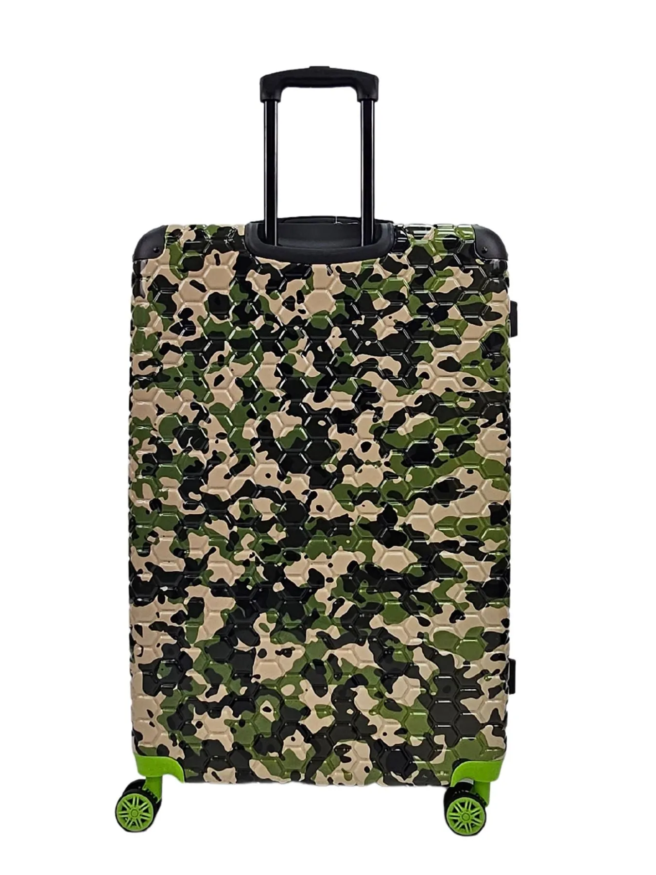 Camo Print Hard Case Shell Suitcase Carry On Cabin Check In Combination Lock