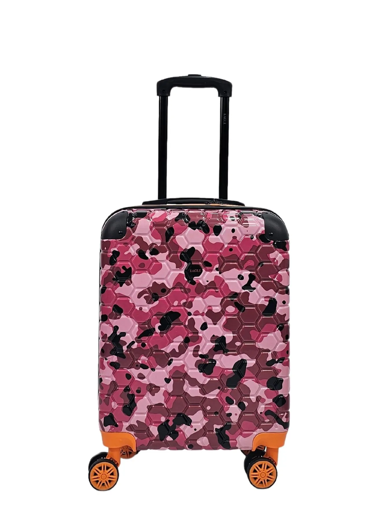 Camo Print Hard Case Shell Suitcase Carry On Cabin Check In Combination Lock