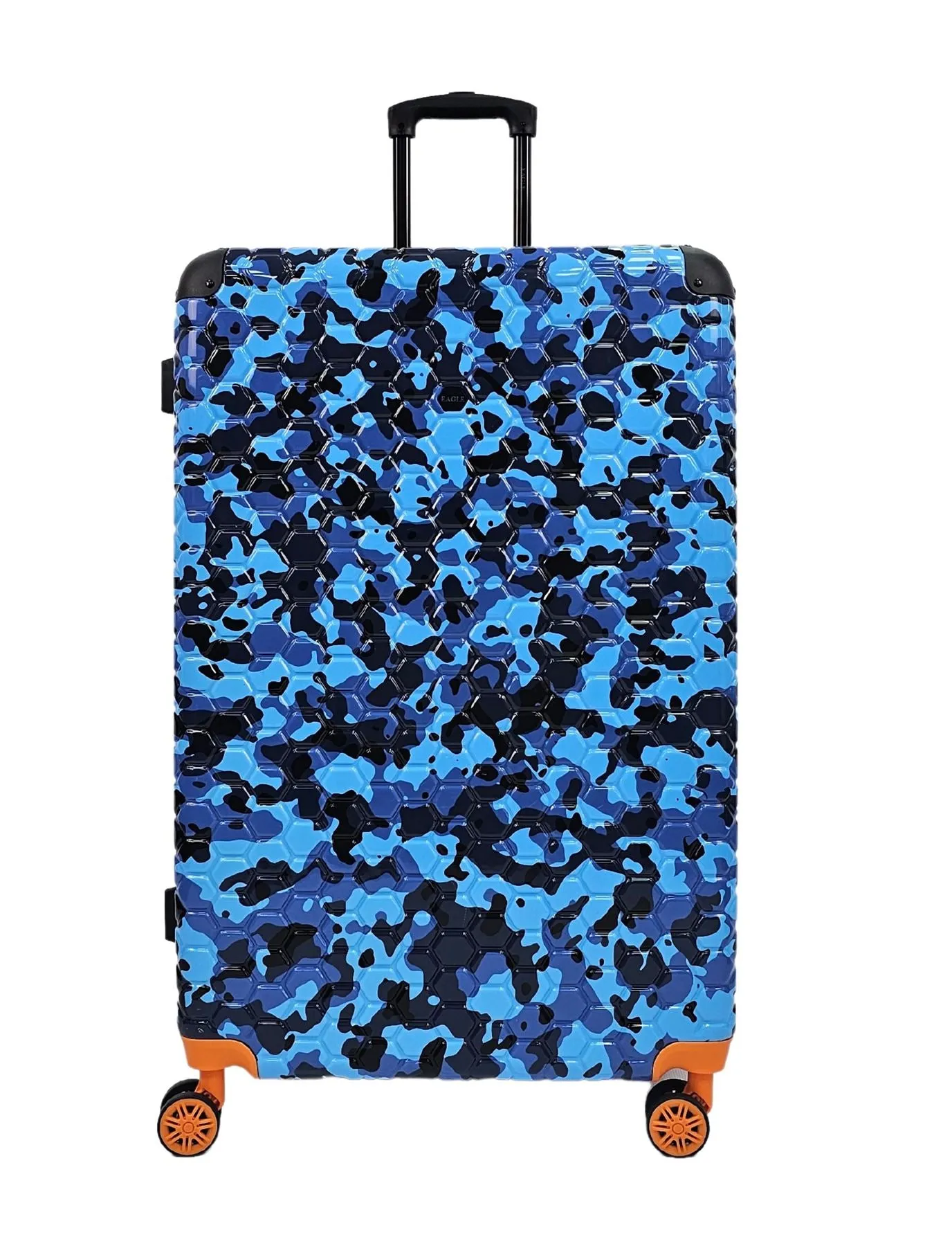 Camo Print Hard Case Shell Suitcase Carry On Cabin Check In Combination Lock