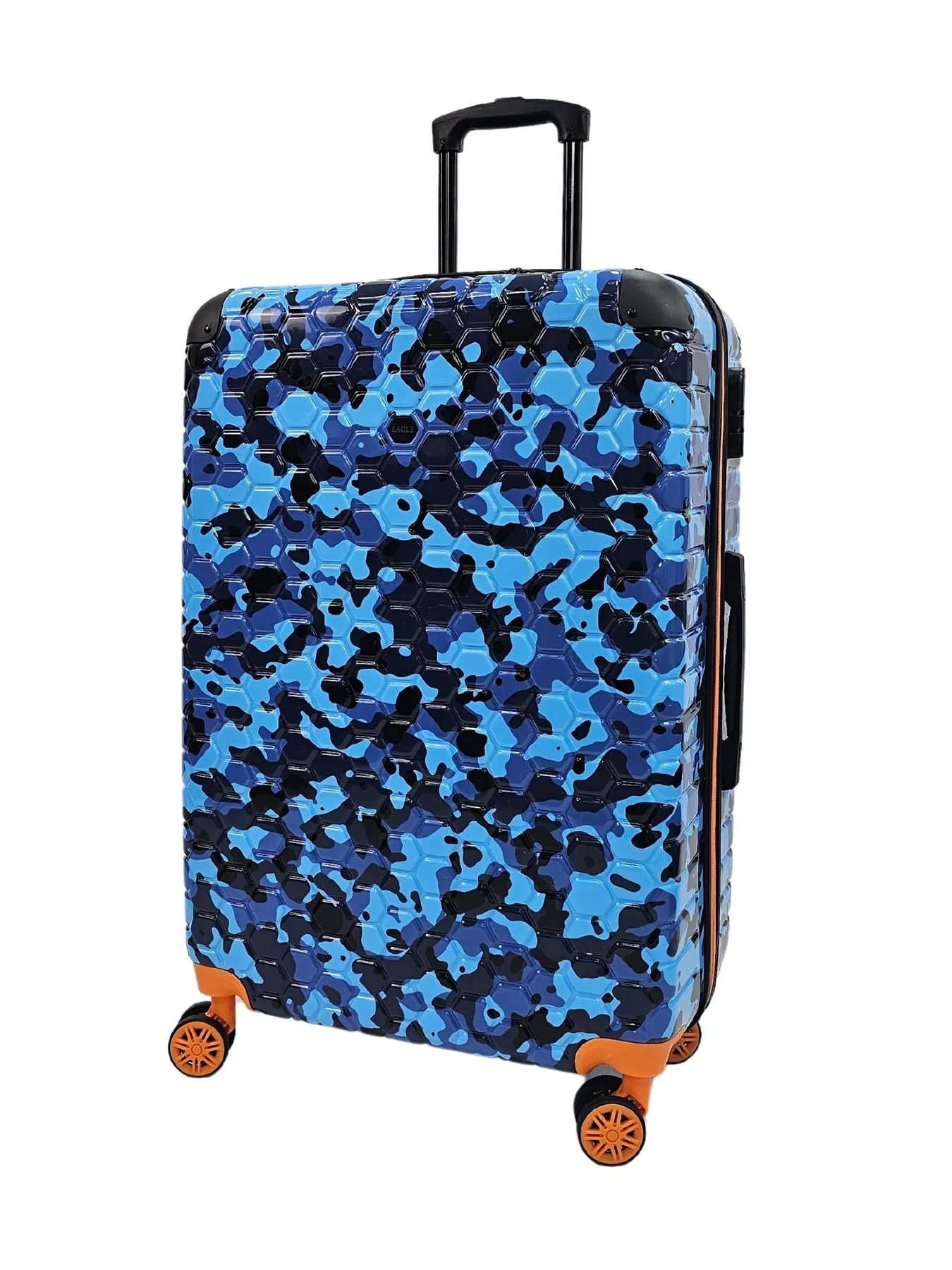 Camo Print Hard Case Shell Suitcase Carry On Cabin Check In Combination Lock