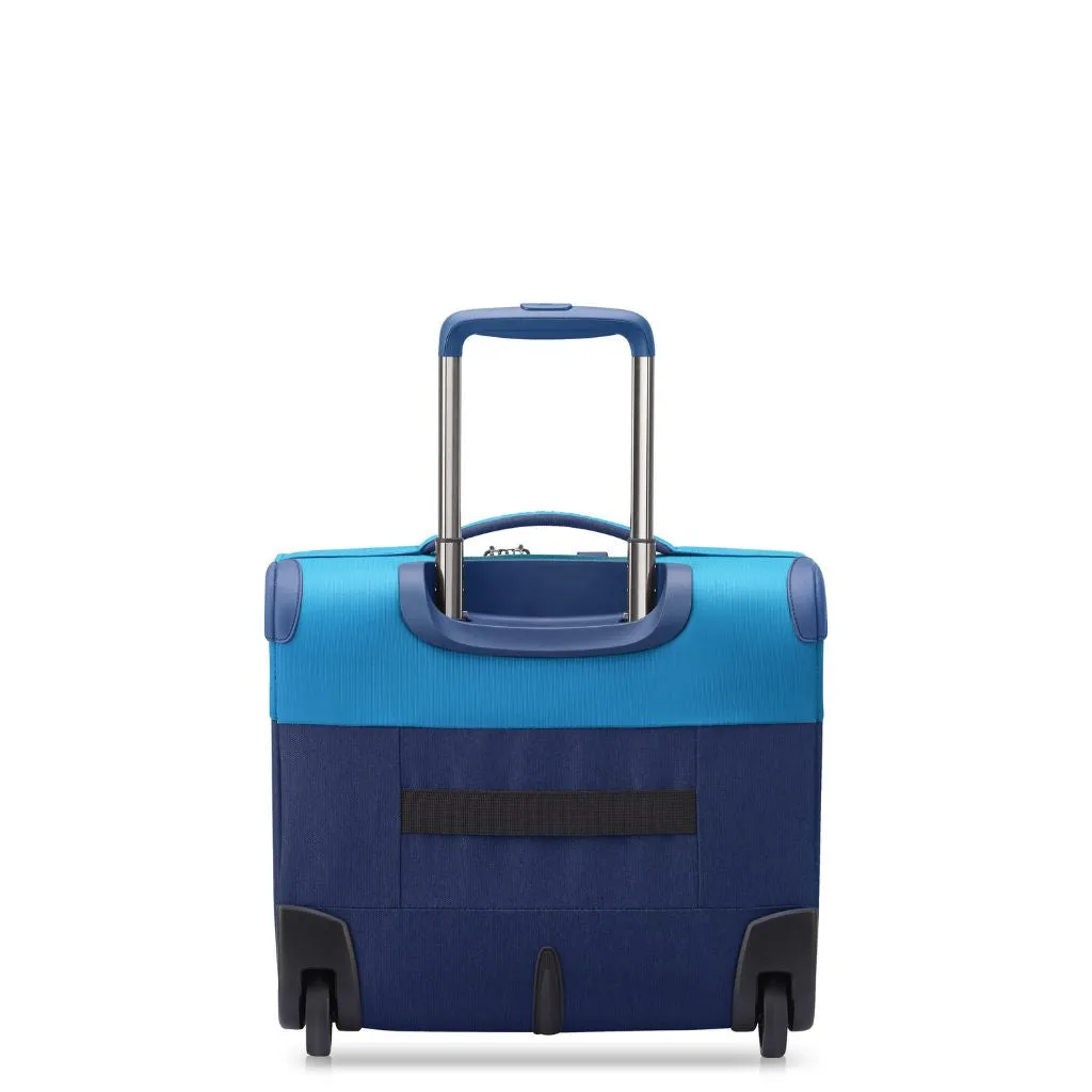 Delsey BROCHANT 3.0 38cm 2 Wheel Cabin Softsided Luggage - Ultramarine Blue