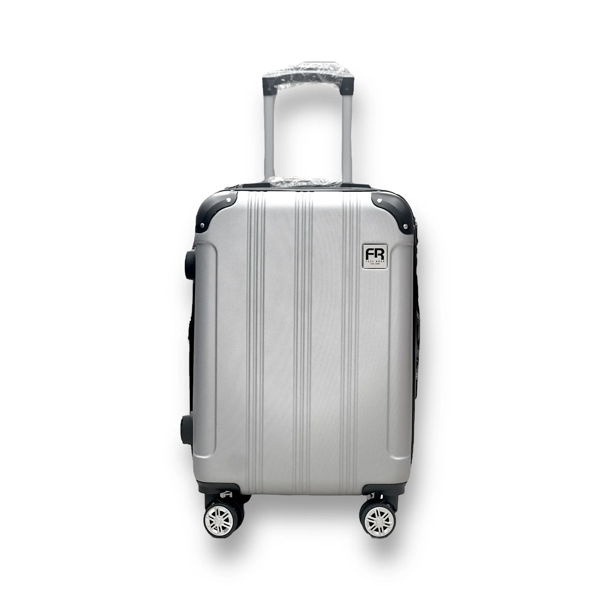 Fast Road Hardside Expandable Roller Luggage Silver, Carry-on 20 inch