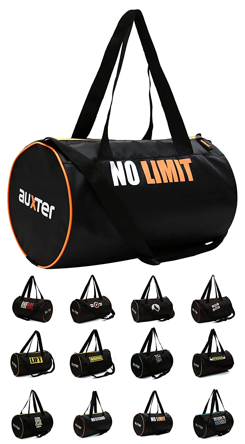 Gym Bag Duffel Bag for boys Girls Black 15 ltr.