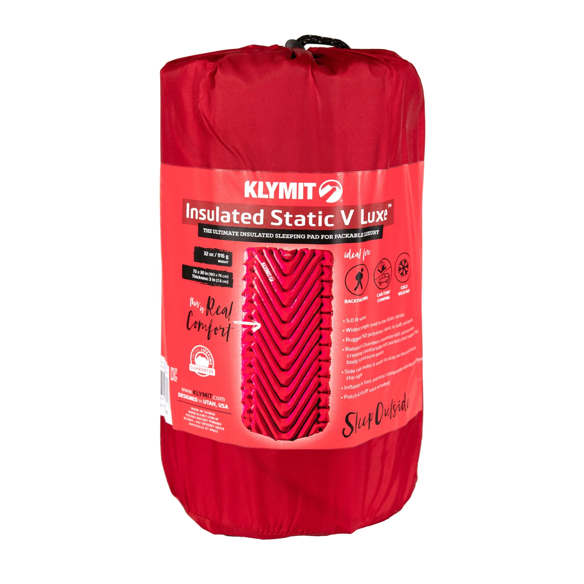 Klymit Insulated Static V Luxe Sleeping Pad