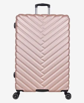 Madison Square Chevron Hardside Expandable Large Checked Suitcase