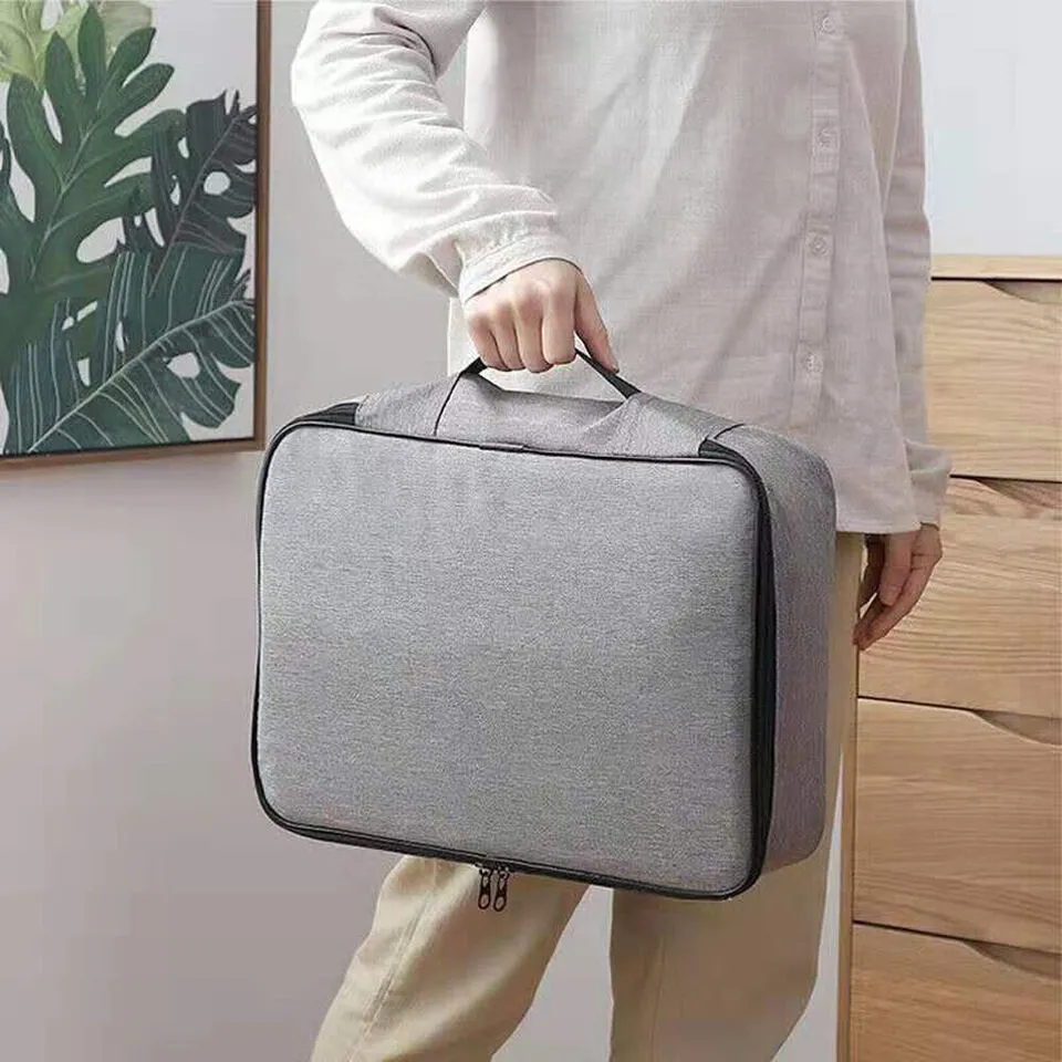 Multilayer Document Storage Bag with Password Lock