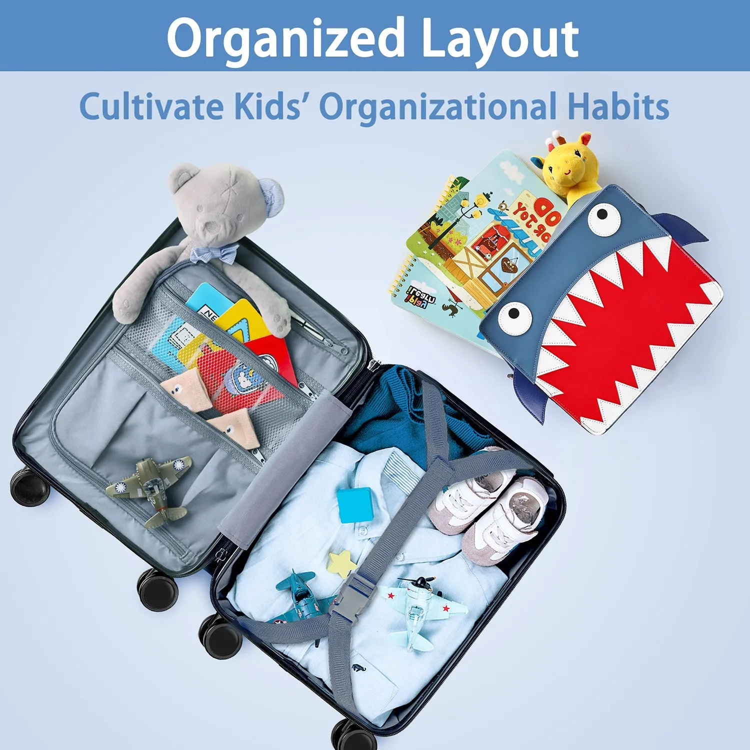 Shark Kids Luggage Set