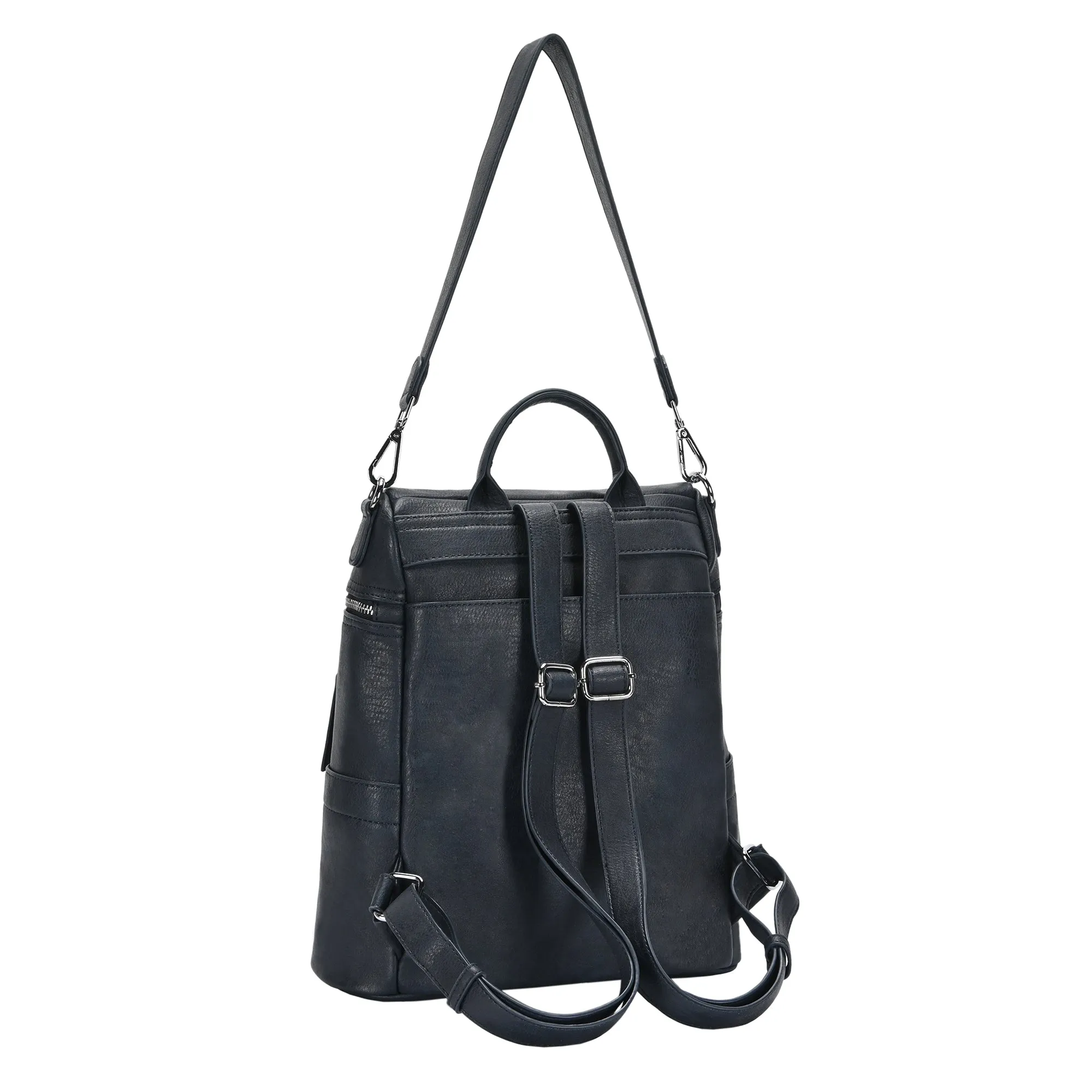 Sienna Utilitarian Shoulder Backpack Purse