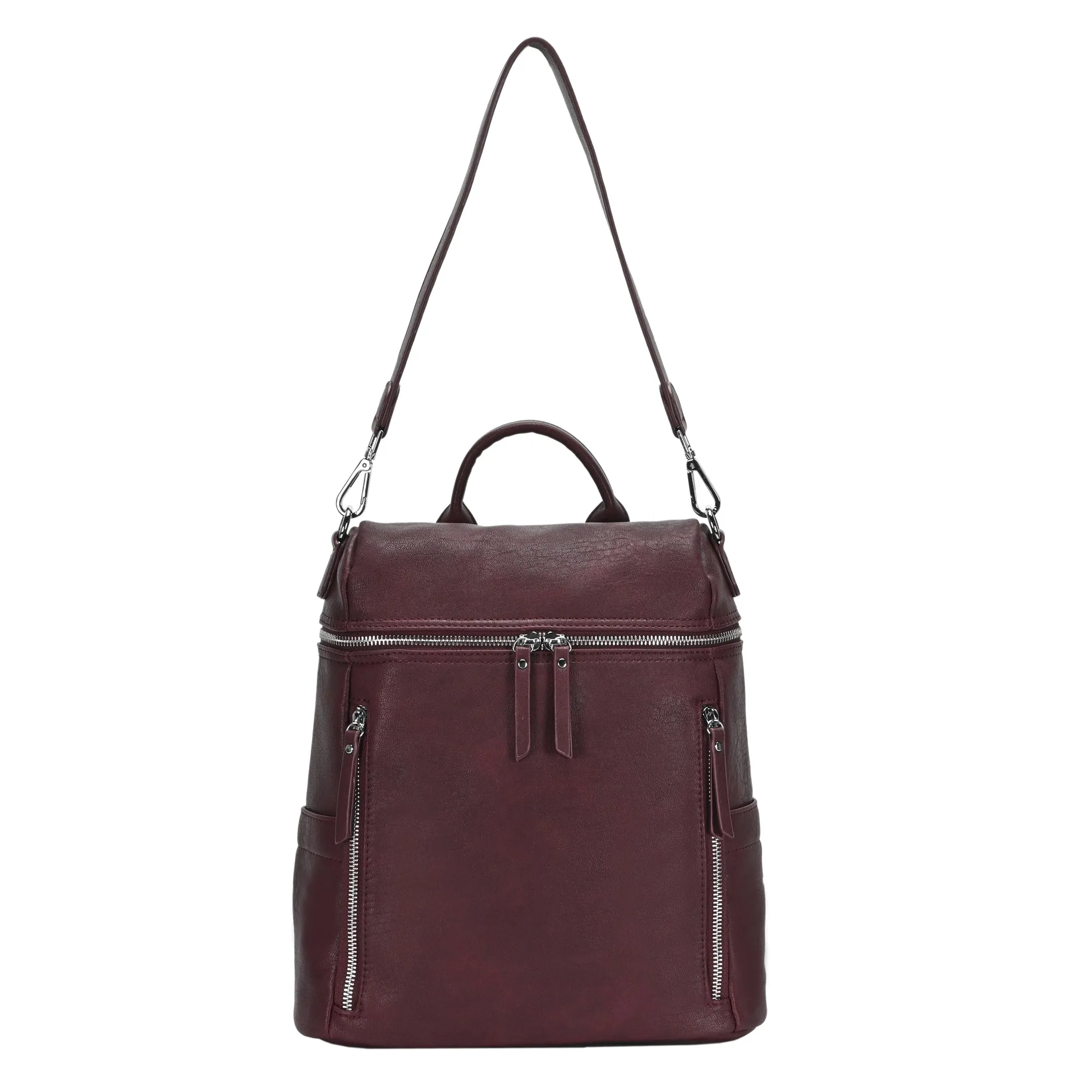 Sienna Utilitarian Shoulder Backpack Purse