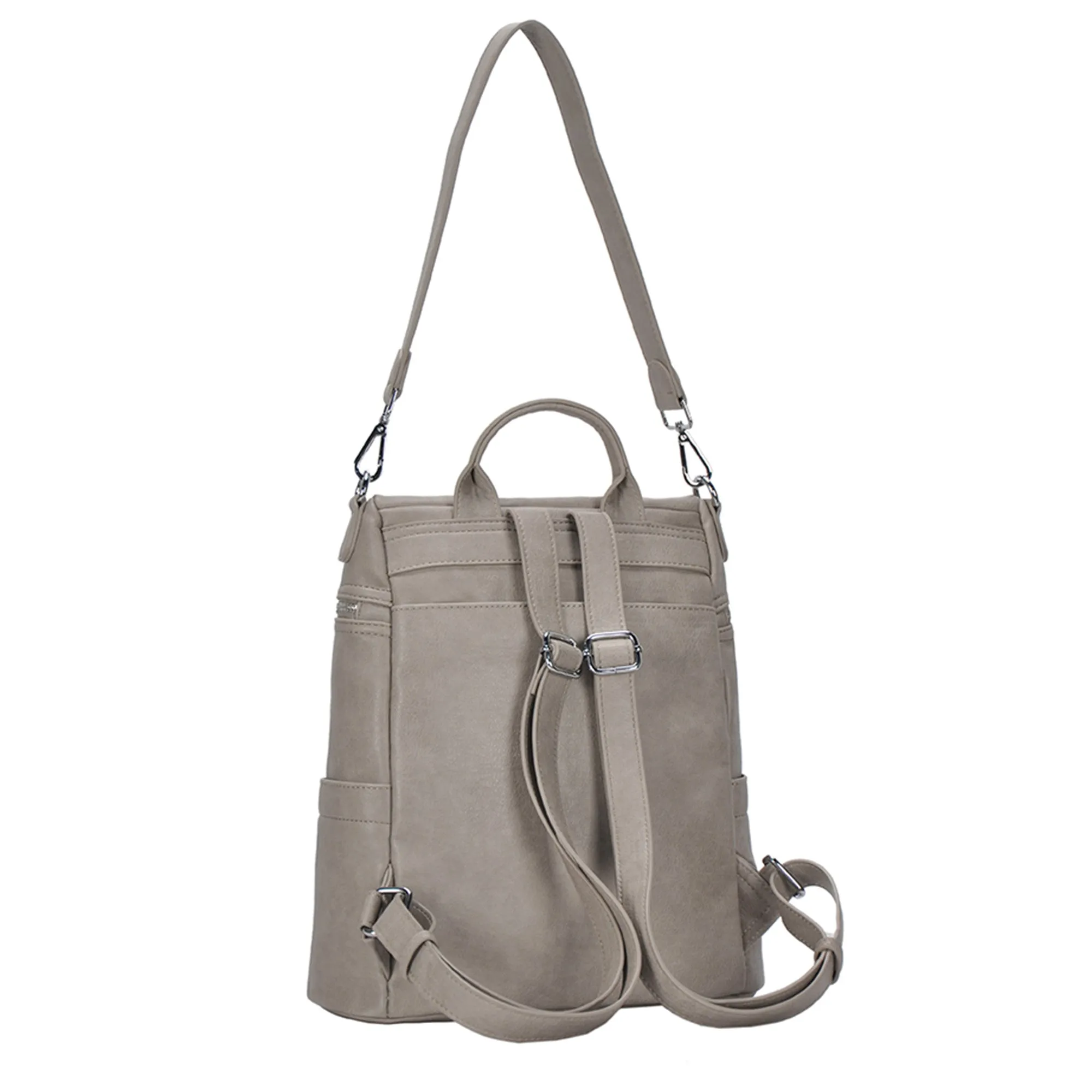 Sienna Utilitarian Shoulder Backpack Purse