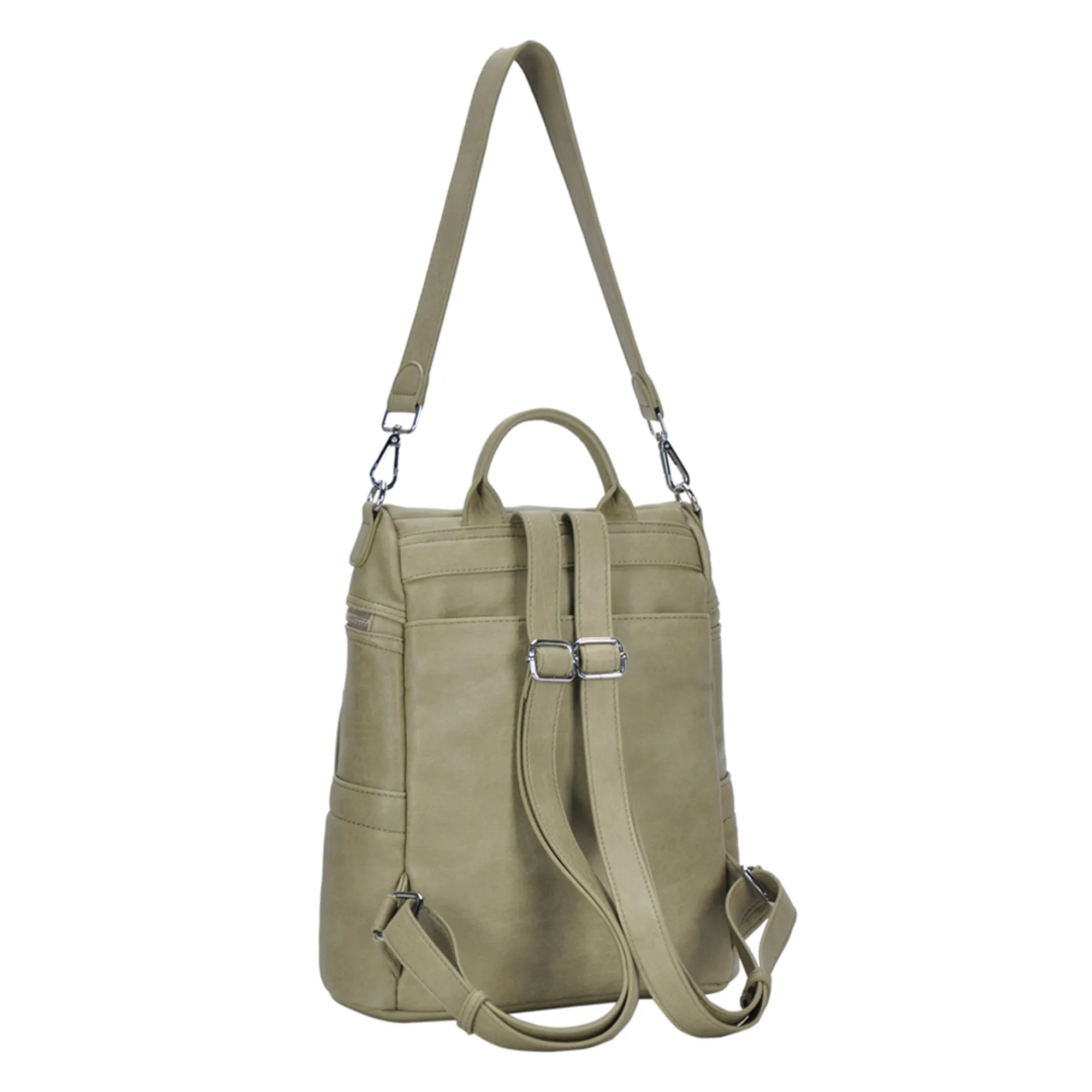 Sienna Utilitarian Shoulder Backpack Purse