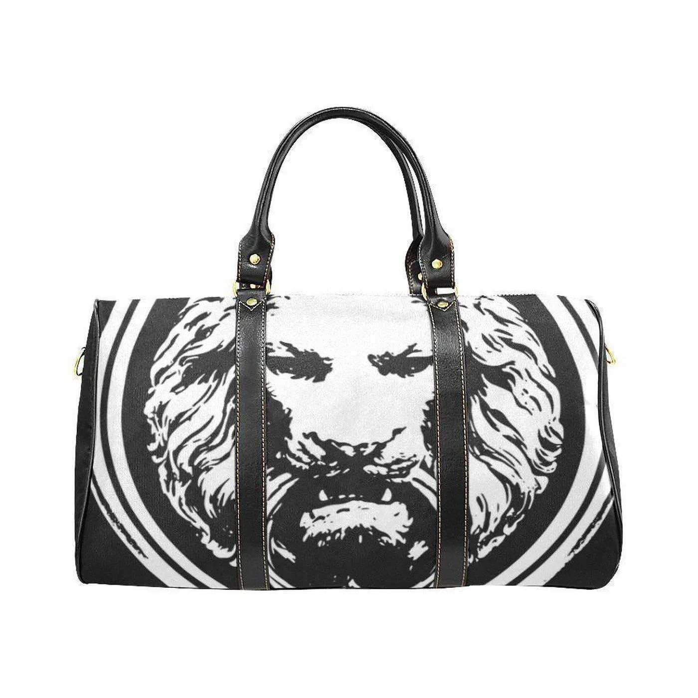 Small Black Lion Travel bag