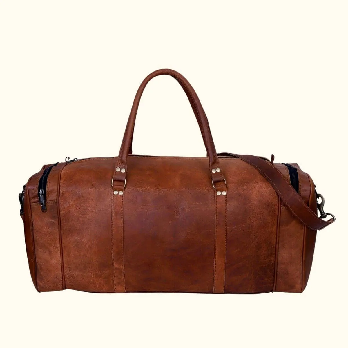 The Wishing Well - Square Leather Duffel Bag