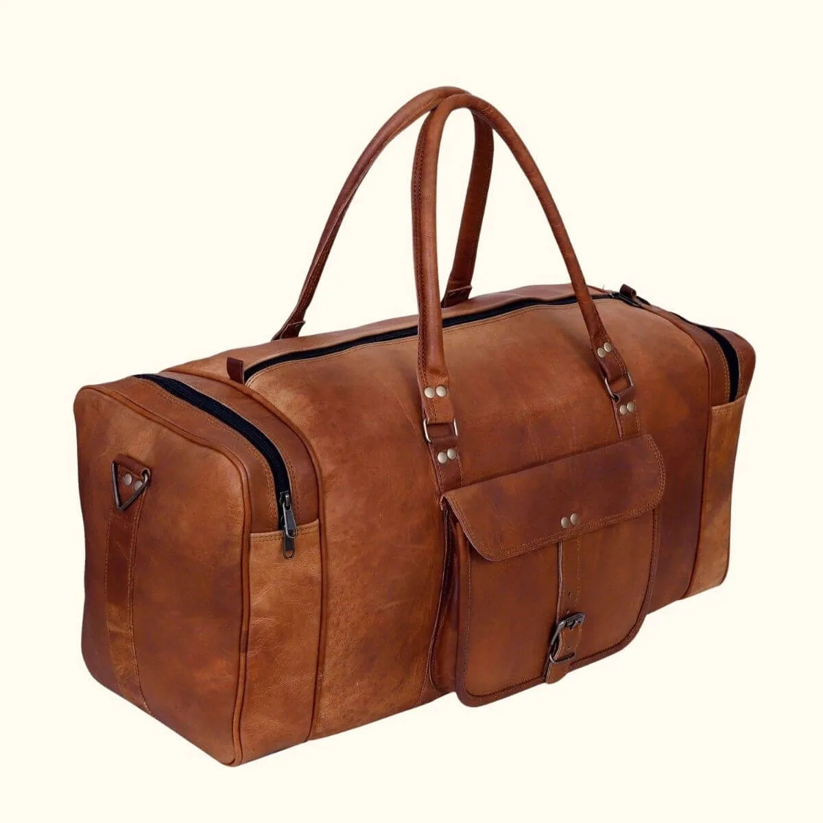 The Wishing Well - Square Leather Duffel Bag