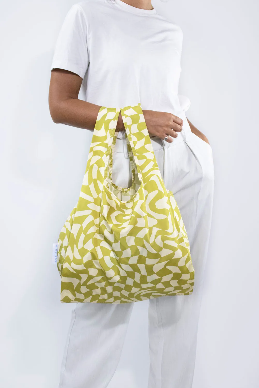 Wavy Check | Medium Reusable Bag